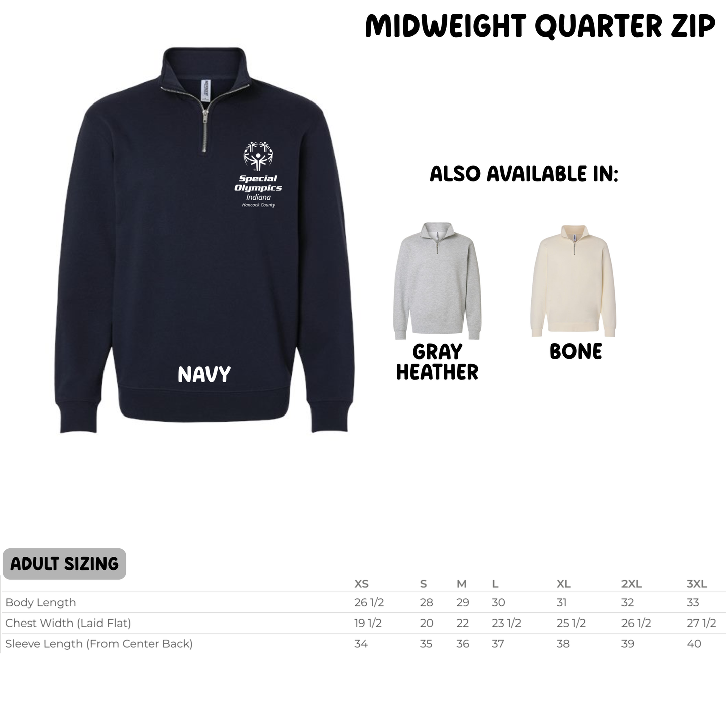 HCSO Midweight Quarter Zip