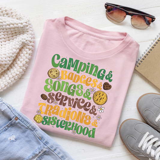 Camping, badges, songs...