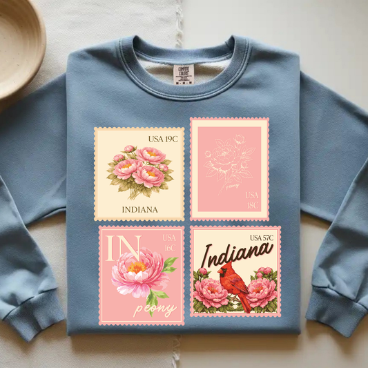 Peony Postage Stamps