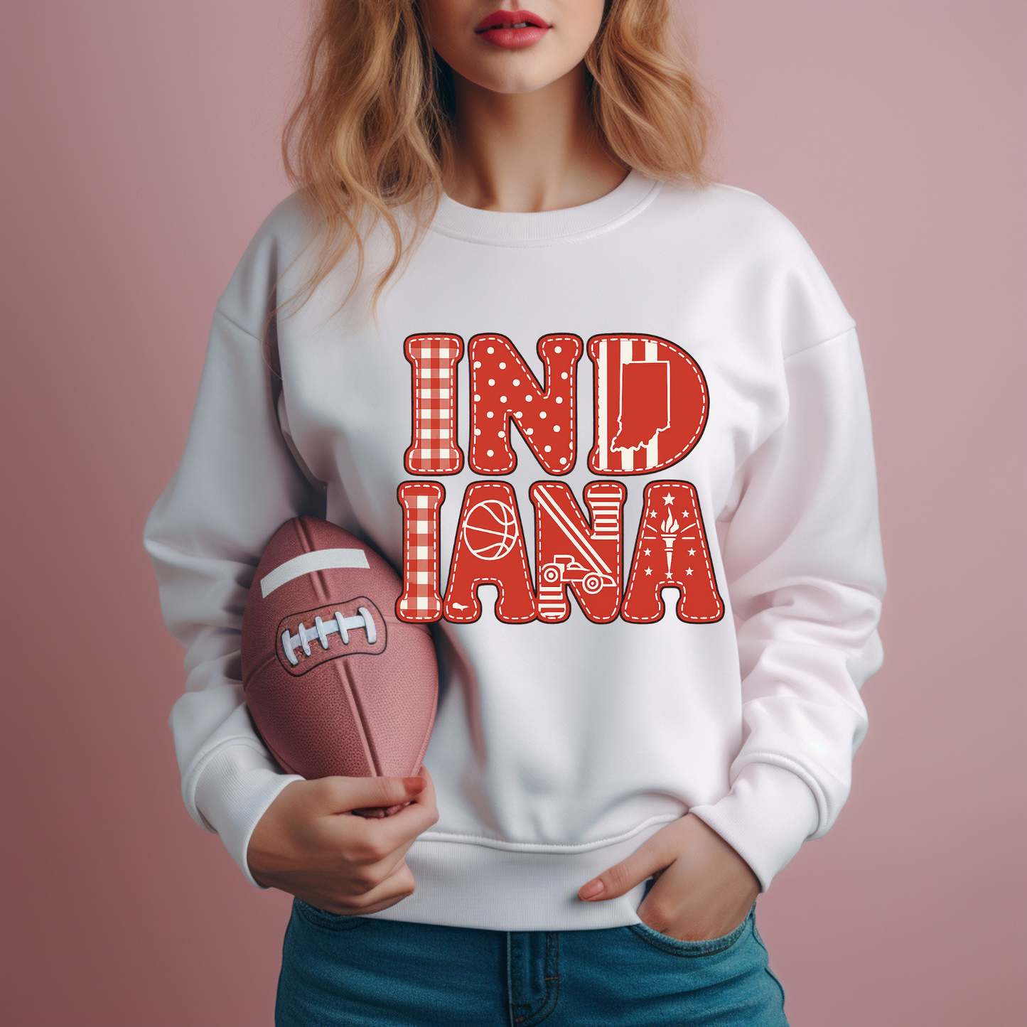 Red I N D I A N A patchwork