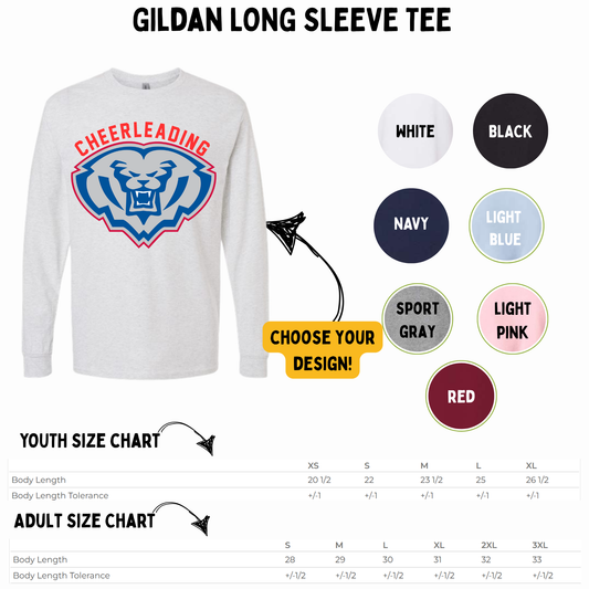 Long Sleeve T-shirt (Choose your color and design!) HSECHEER