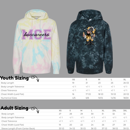 MCE- Tie-Dye Pull Over Hoodies