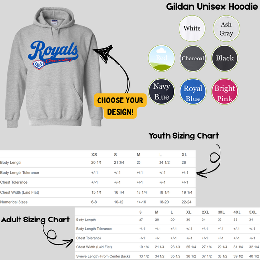 Hoodie Sweatshirt (Choose your color and design!) HSECHEER