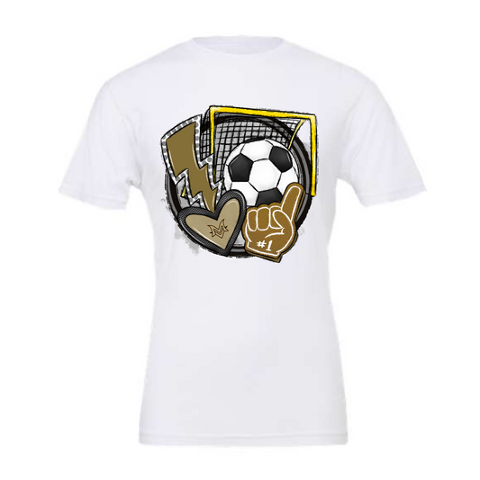 MVGirls Black and Gold Soccer Spirit