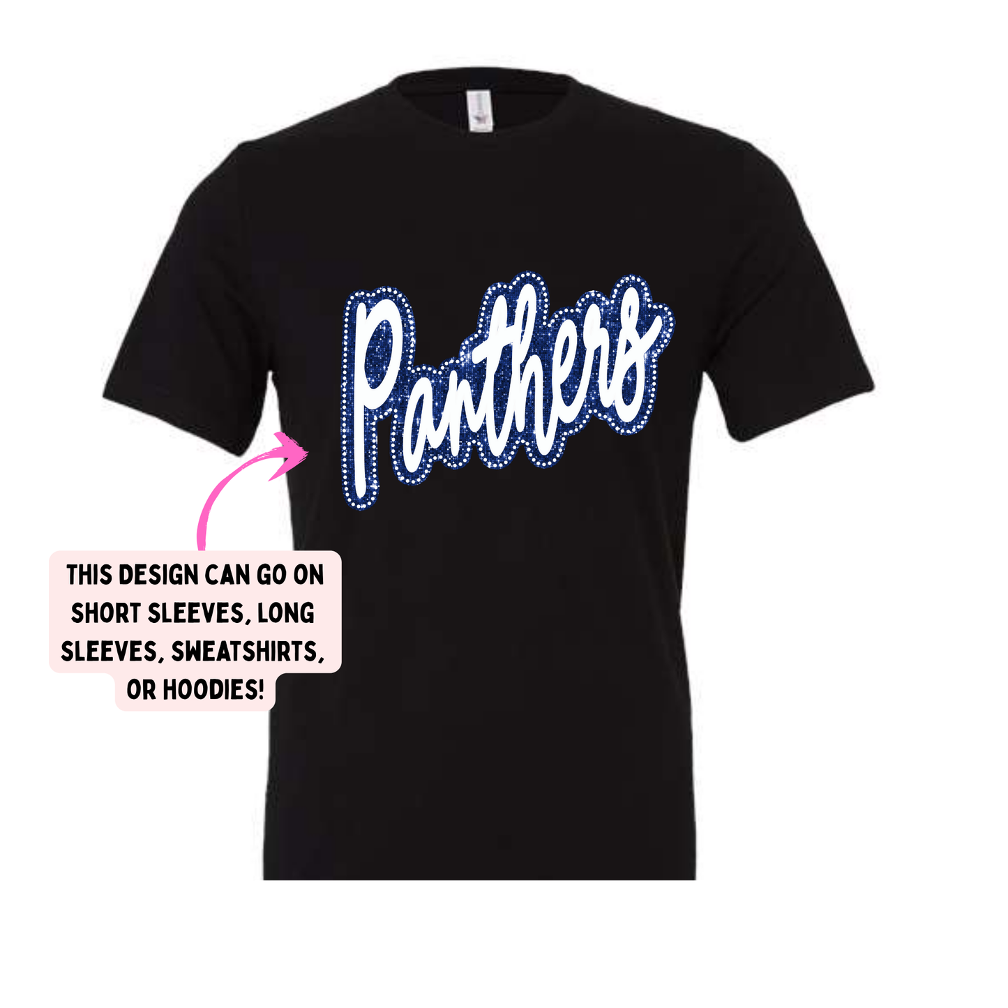 HIJH Faux Glitter Panthers