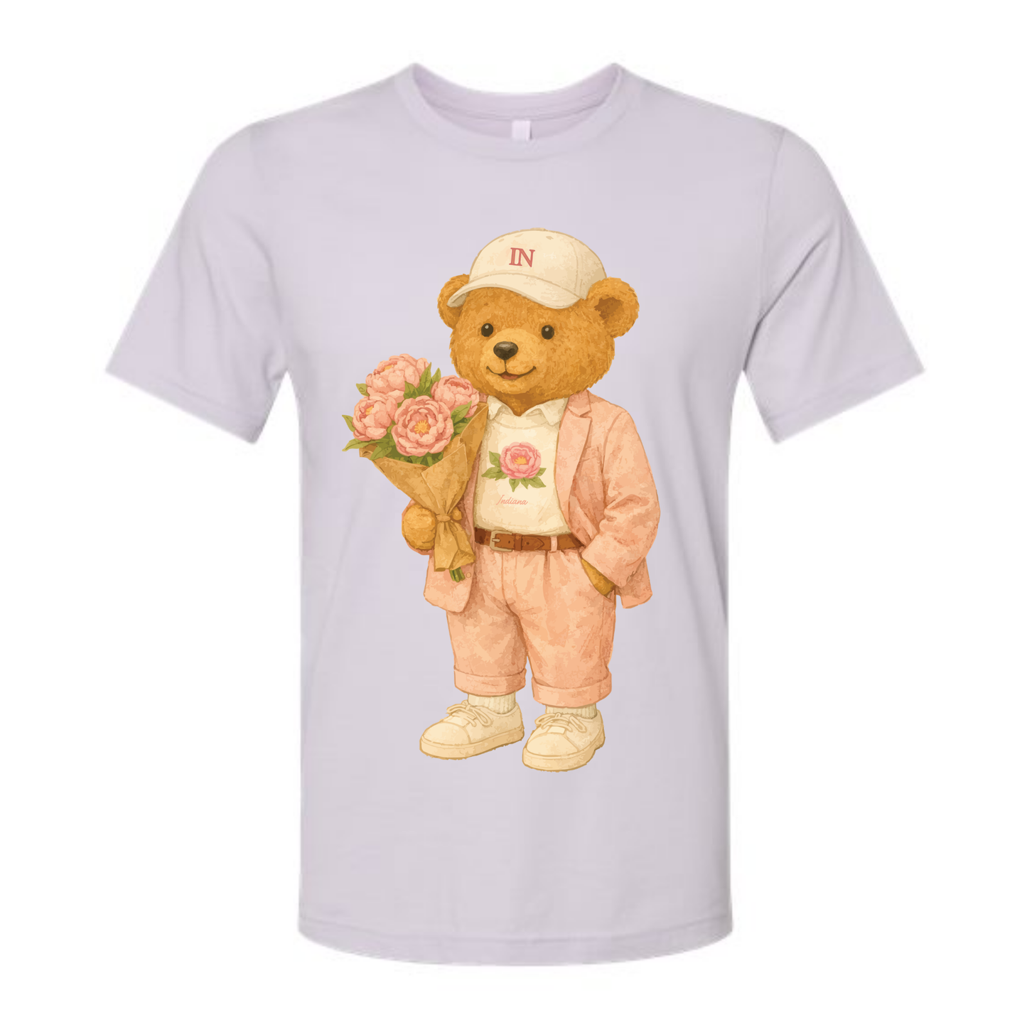 Pink Peony Bear