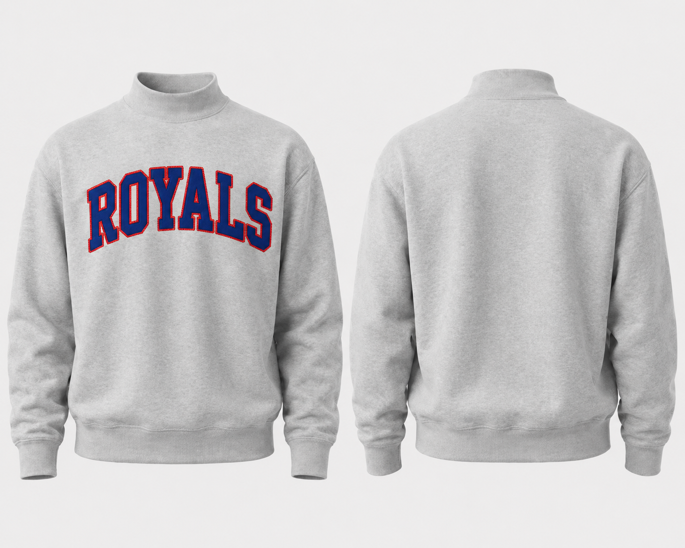 ROYAL MOCK NECK SWEATSHIRT
