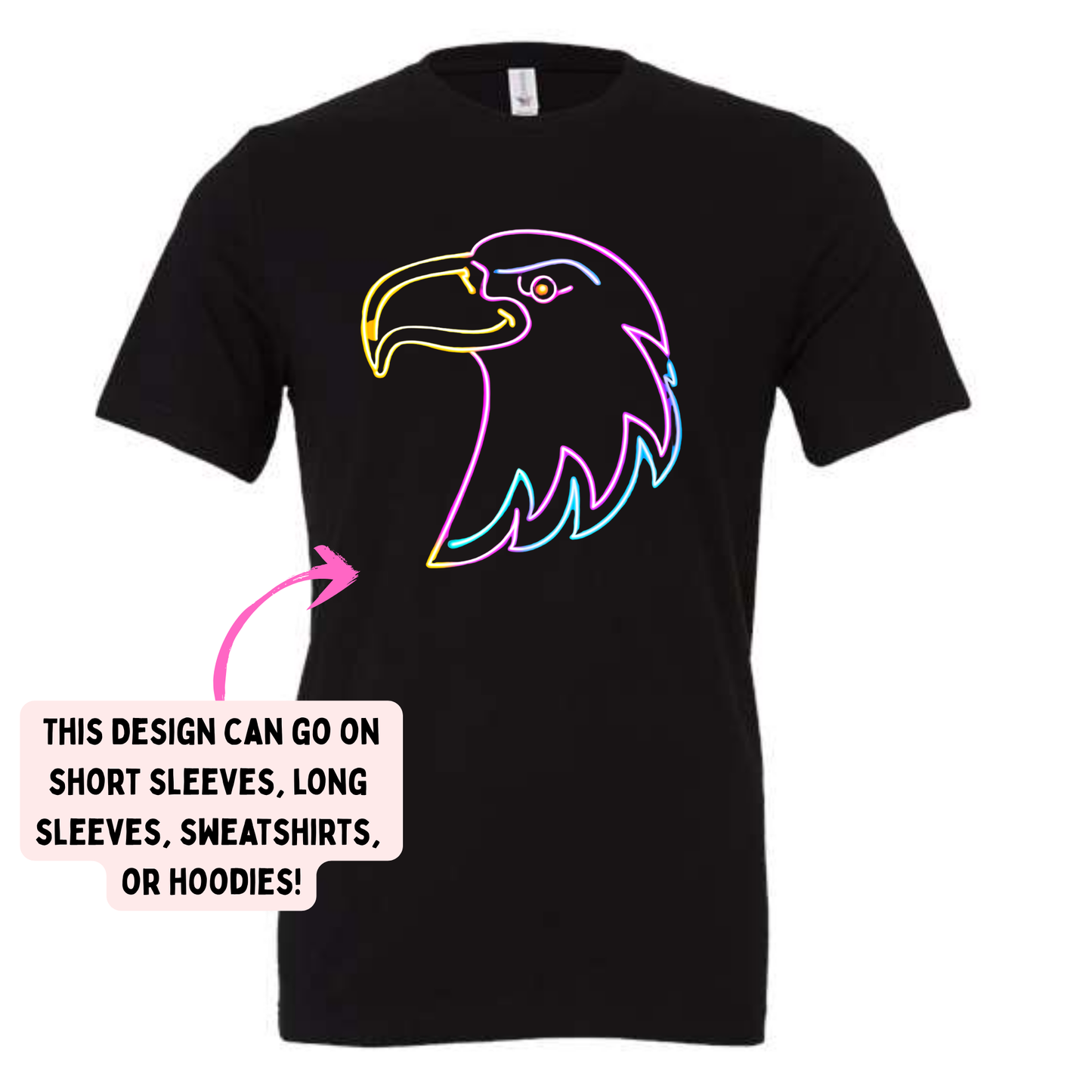 HPE Neon Mascot (YOU PICK TOP STYLE AND COLOR!)