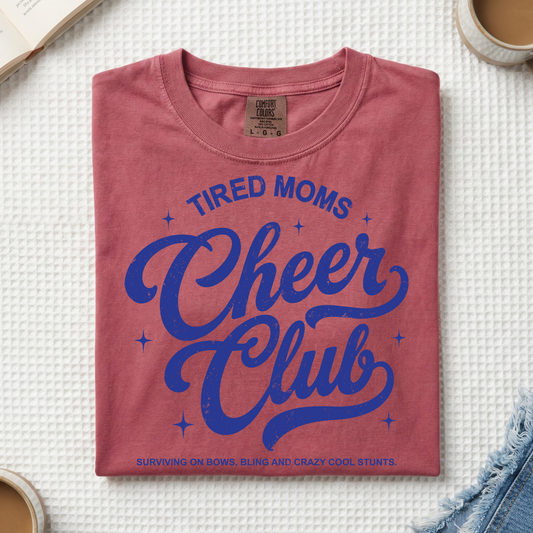 Cheer Mom (Pick your shirt color and type!) Royals Cheer