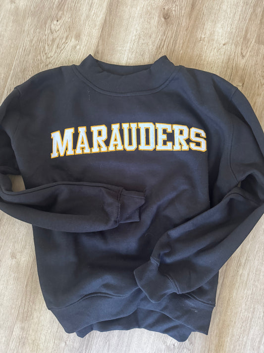 Marauders Appliqué mock neck sweatshirt
