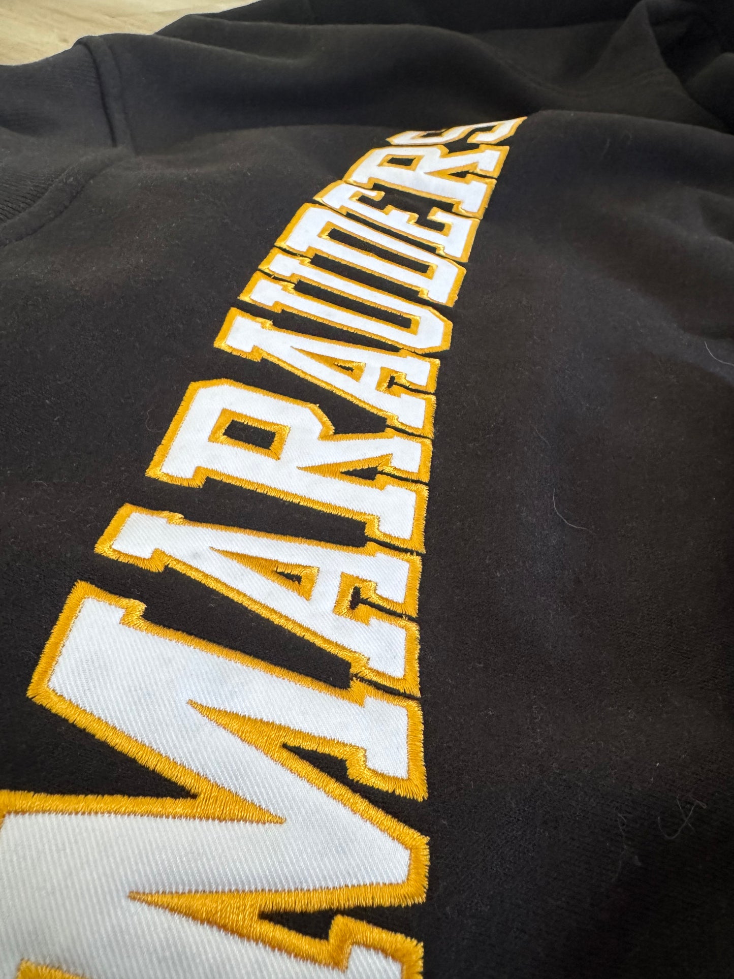 Marauders Appliqué mock neck sweatshirt