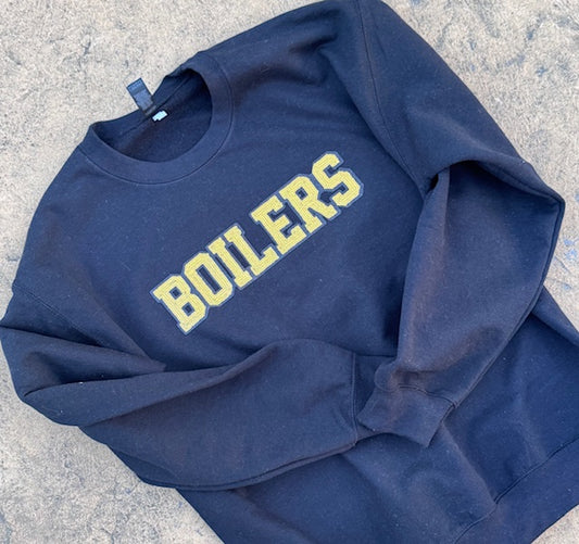 Boilers Sequins Crewneck or Hoodie