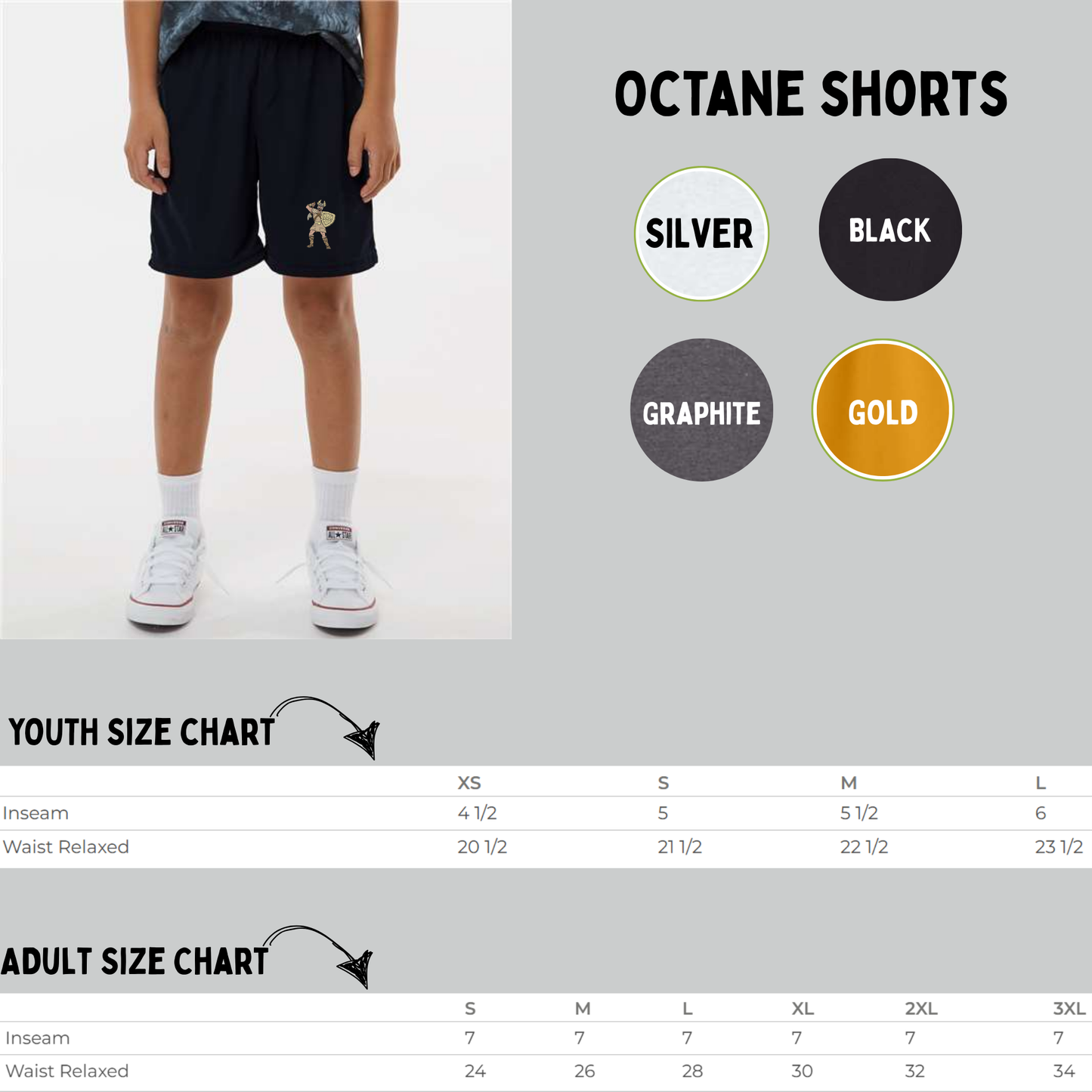 MVMS Octane Shorts- Mascot