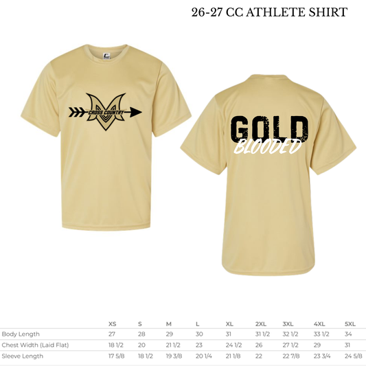 MVMSCC 26-27 Vegas Gold Cross Country Shirt