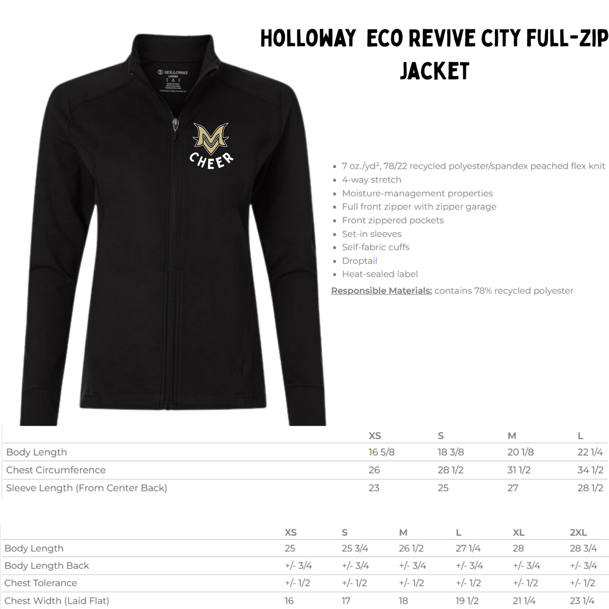 MVCheer Holloway Eco-Revive Jacket