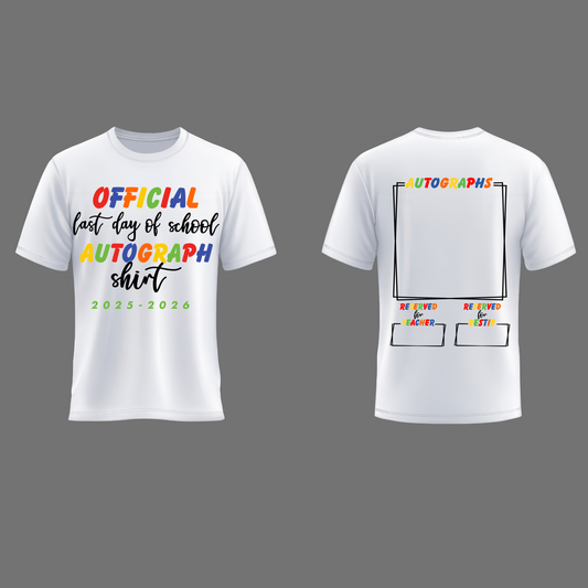 Autograph Shirt- Unisex Design