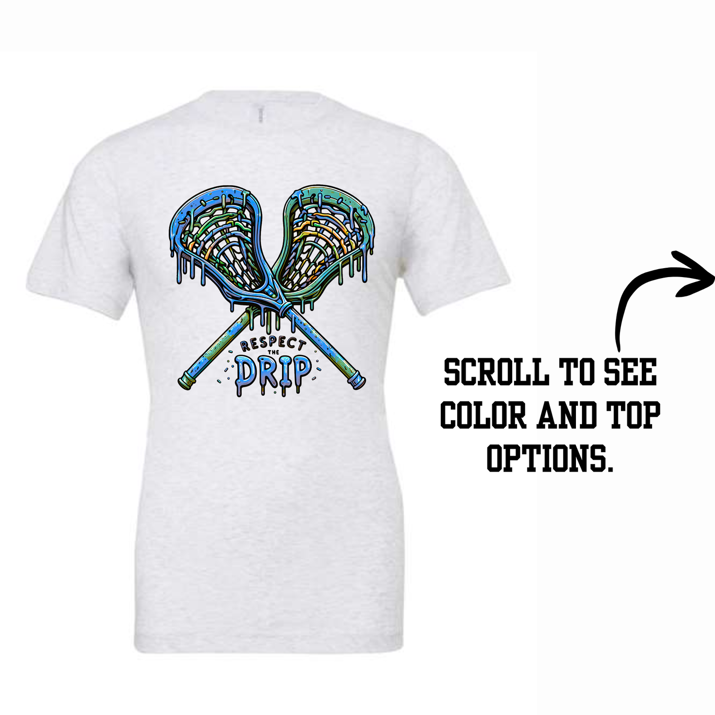 Blue and Green Lacrosse Drip