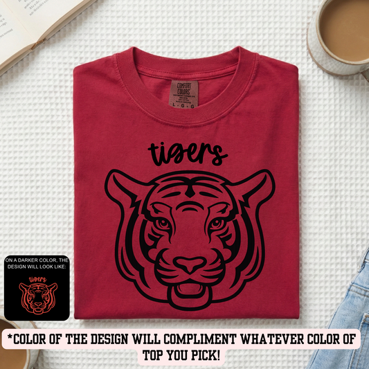 FELEM Tigers Outline (YOU PICK TOP STYLE AND COLOR!)