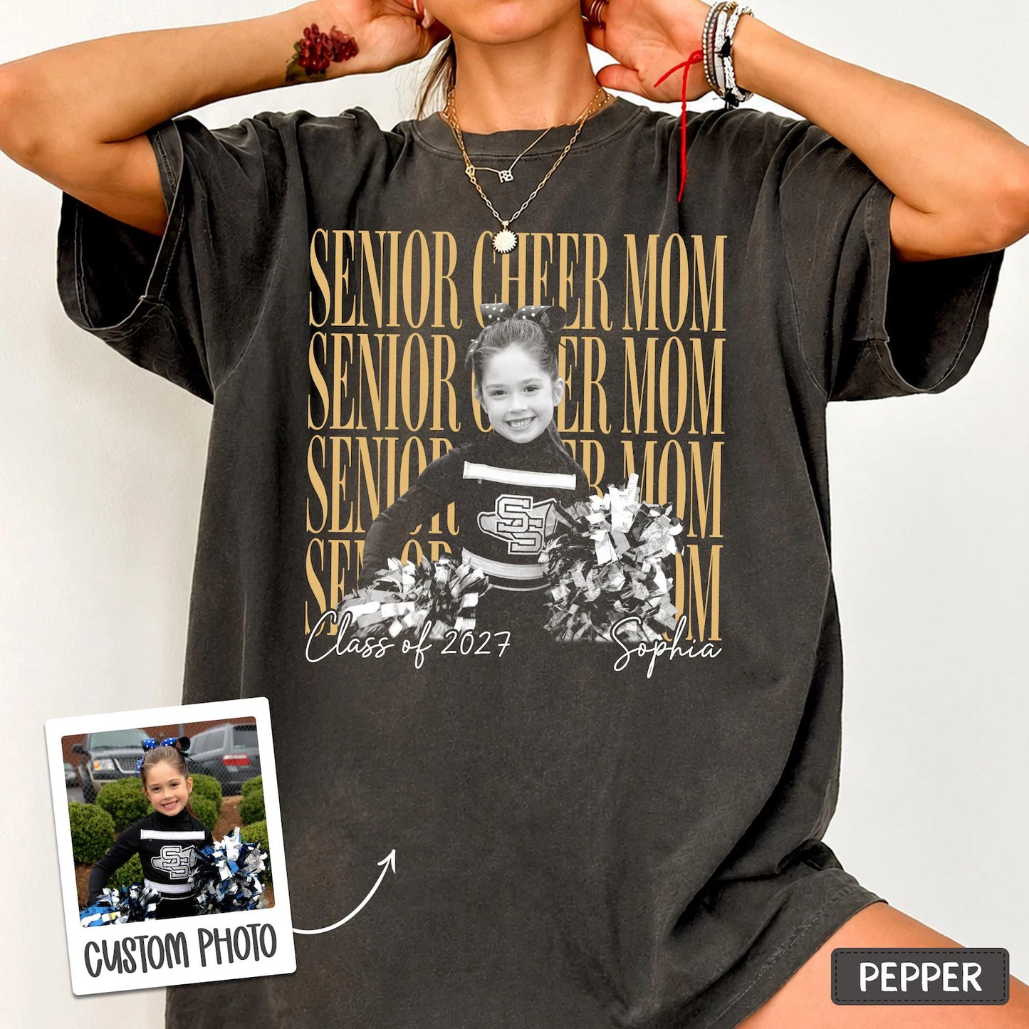 MVCheer Senior Cheer Mom- Pick your top style and color!