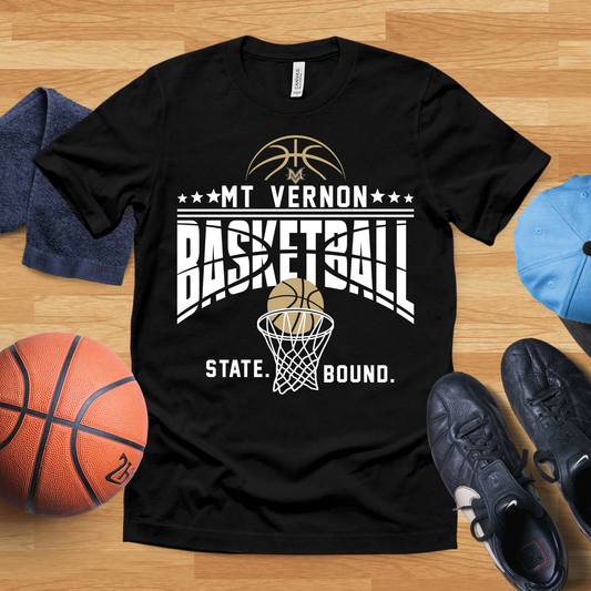Mt. Vernon State Bound Basketball Shirt